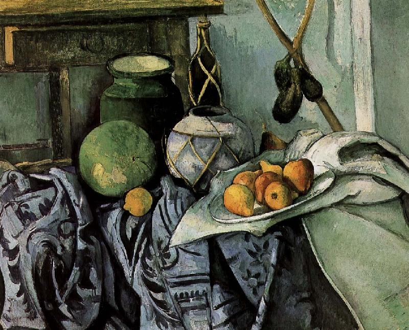 Paul Cezanne bottles and fruit still life Sweden oil painting art